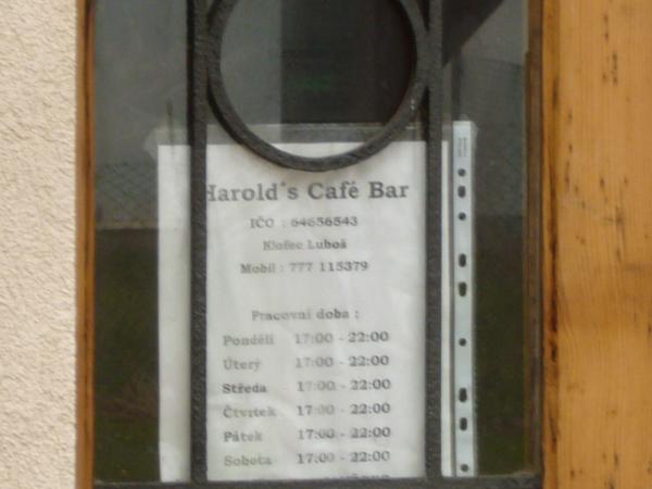 Otvírací doba v Harold's Café bar